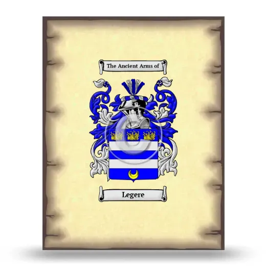 Legere Coat of Arms Print