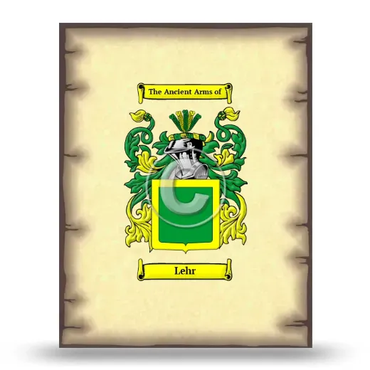 Lehr Coat of Arms Print