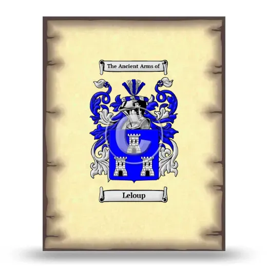 Leloup Coat of Arms Print