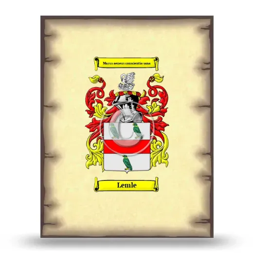 Lemle Coat of Arms Print