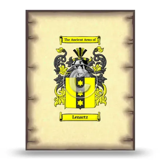Lenartz Coat of Arms Print