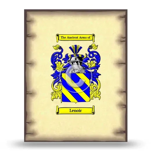 Lenoir Coat of Arms Print
