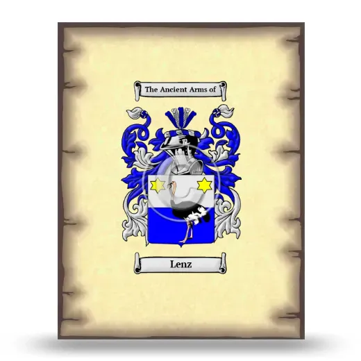 Lenz Coat of Arms Print