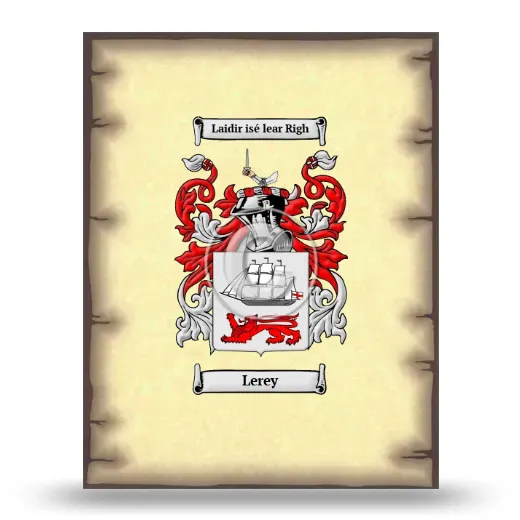 Lerey Coat of Arms Print