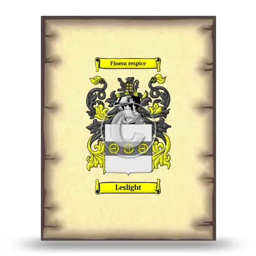Leslight Coat of Arms Print