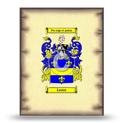 Lester Coat of Arms Print