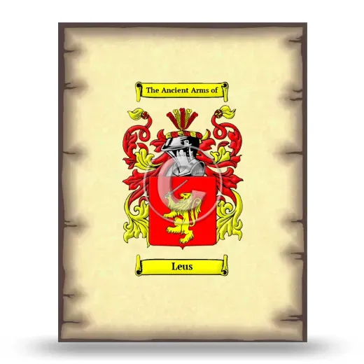 Leus Coat of Arms Print