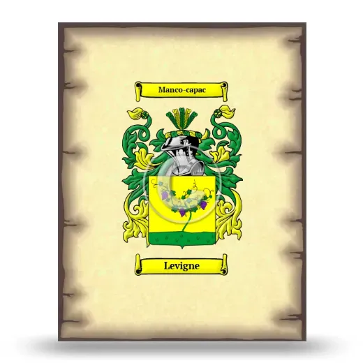 Levigne Coat of Arms Print