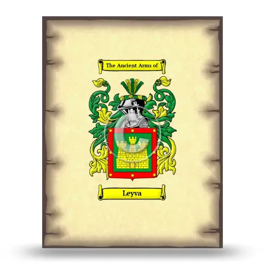 Leyva Coat of Arms Print