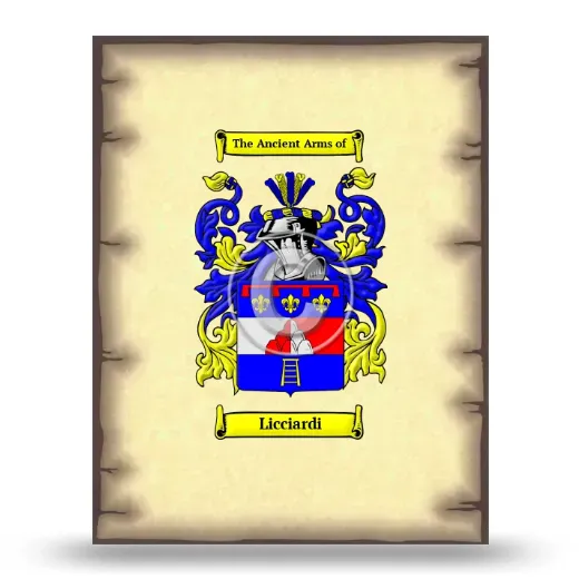 Licciardi Coat of Arms Print