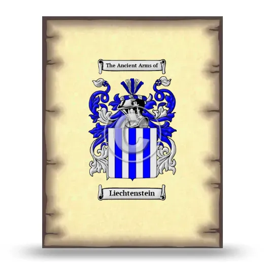 Liechtenstein Coat of Arms Print