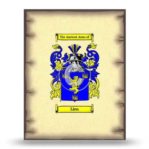 Lien Coat of Arms Print