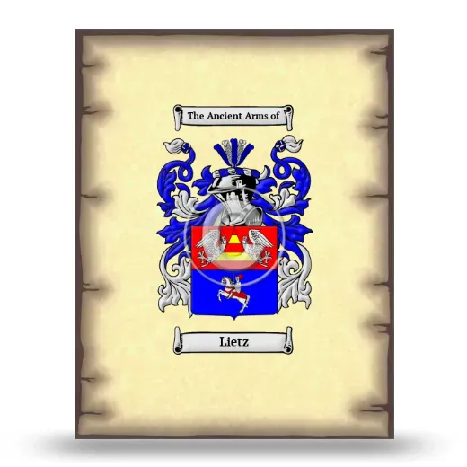 Lietz Coat of Arms Print