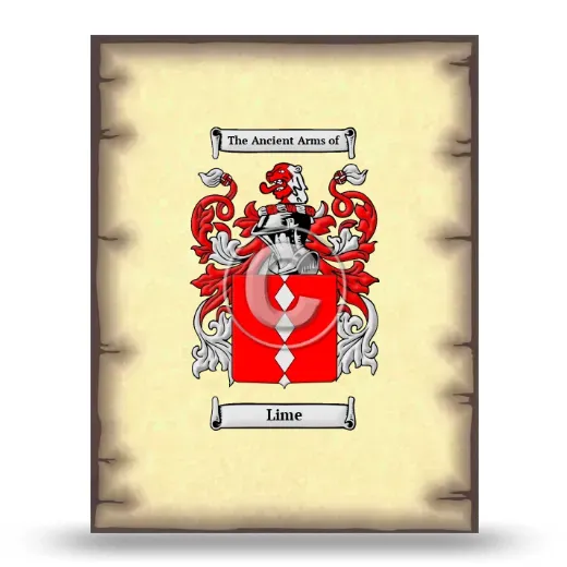 Lime Coat of Arms Print