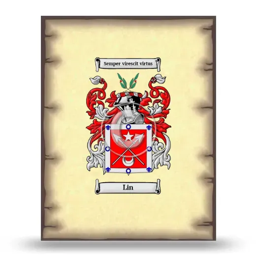 Lin Coat of Arms Print