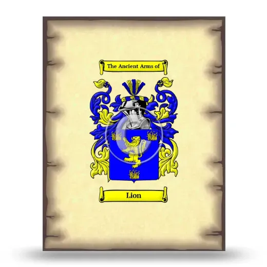 Lion Coat of Arms Print