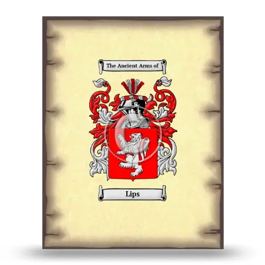 Lips Coat of Arms Print