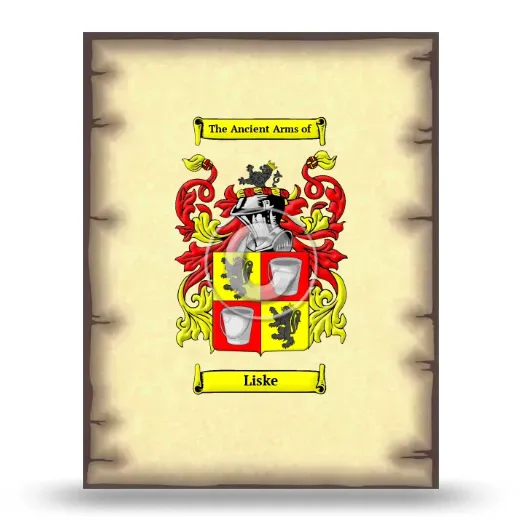 Liske Coat of Arms Print