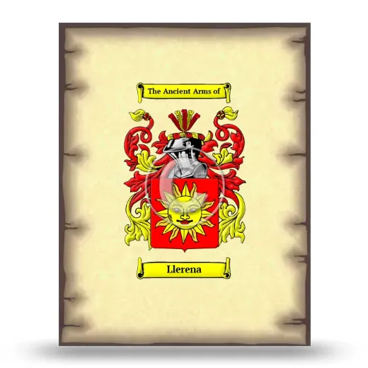 Llerena Coat of Arms Print