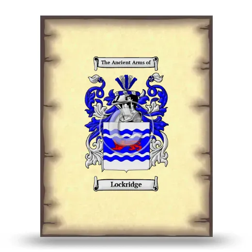 Lockridge Coat of Arms Print