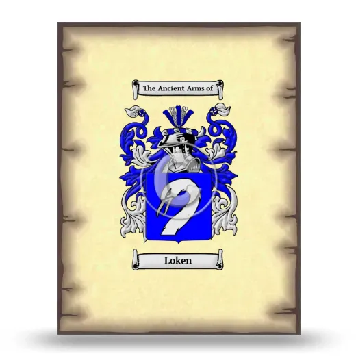 Loken Coat of Arms Print