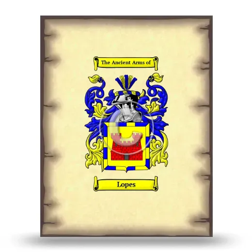 Lopes Coat of Arms Print