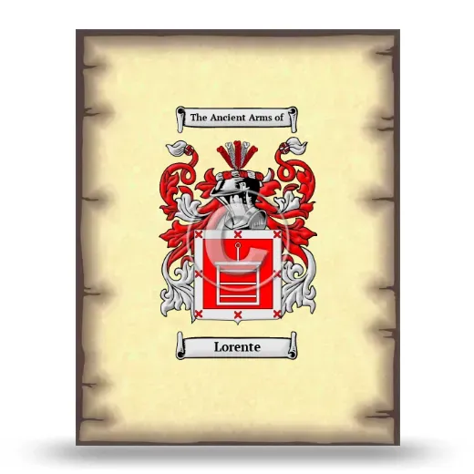 Lorente Coat of Arms Print