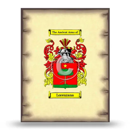 Lorenzana Coat of Arms Print