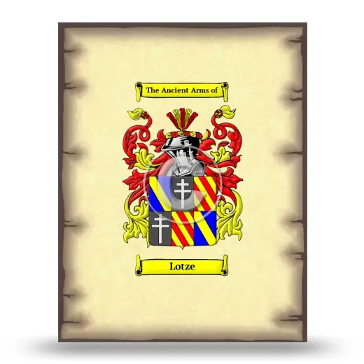 Lotze Coat of Arms Print