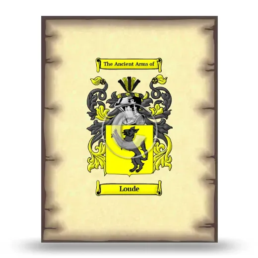 Loude Coat of Arms Print