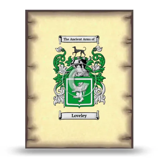 Loveley Coat of Arms Print