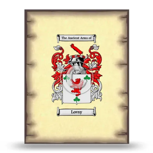 Lovsy Coat of Arms Print