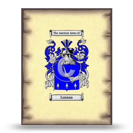 Lozana Coat of Arms Print