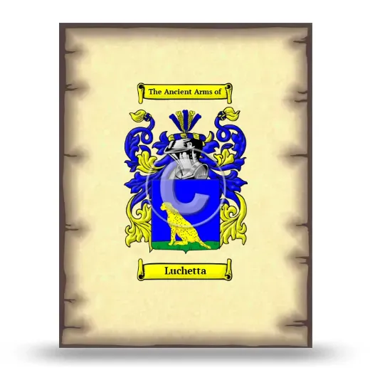 Luchetta Coat of Arms Print