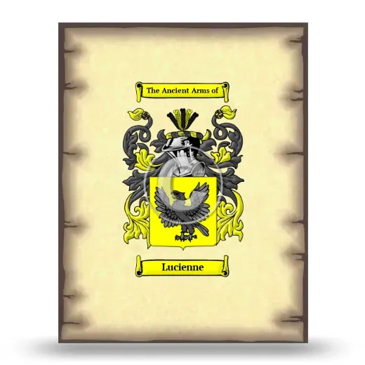 Lucienne Coat of Arms Print