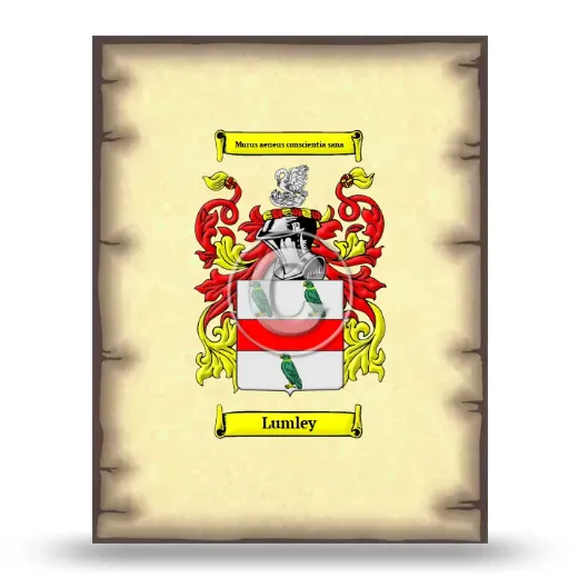 Lumley Coat of Arms Print