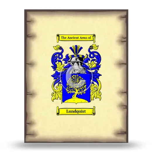 Lundquist Coat of Arms Print