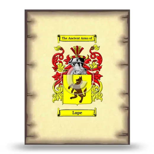 Lupe Coat of Arms Print