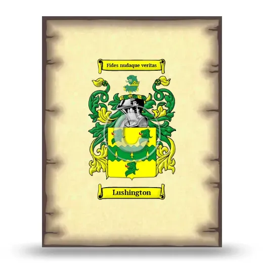 Lushington Coat of Arms Print