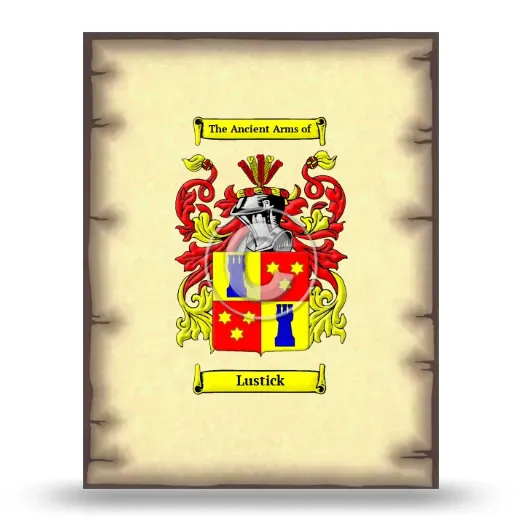 Lustick Coat of Arms Print