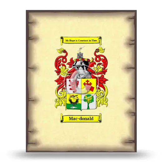 Mac-donald Coat of Arms Print