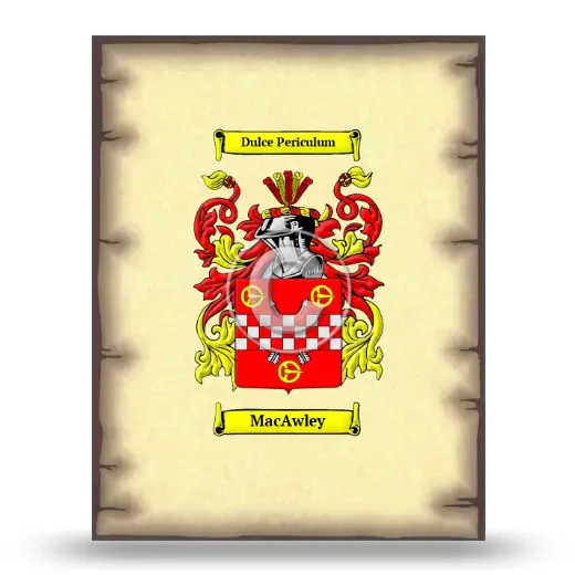 MacAwley Coat of Arms Print