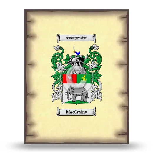 MacCrainy Coat of Arms Print