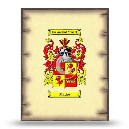 Macke Coat of Arms Print