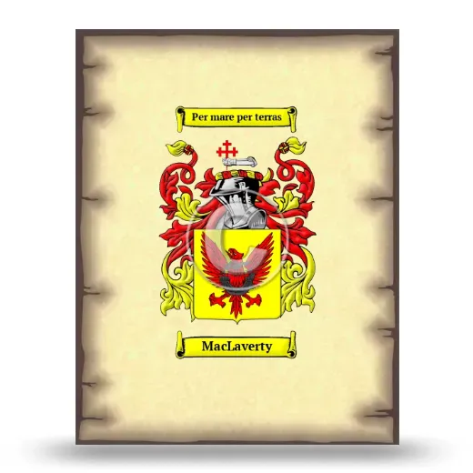 MacLaverty Coat of Arms Print