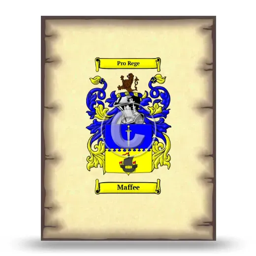 Maffee Coat of Arms Print