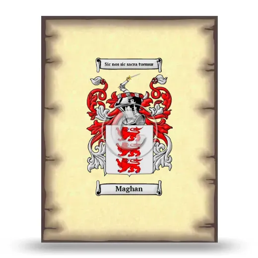 Maghan Coat of Arms Print