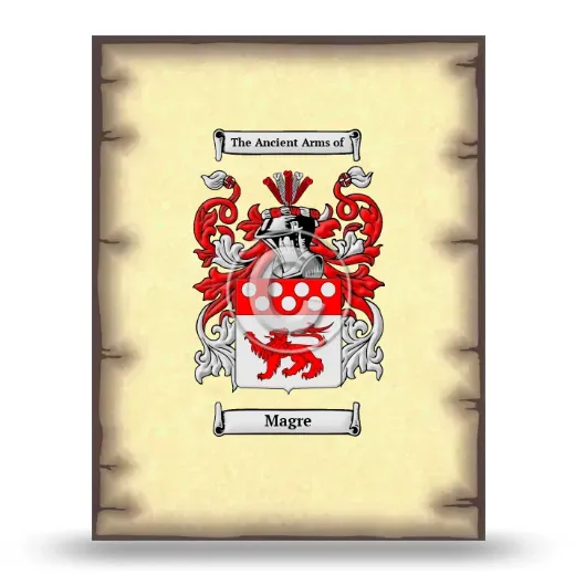 Magre Coat of Arms Print