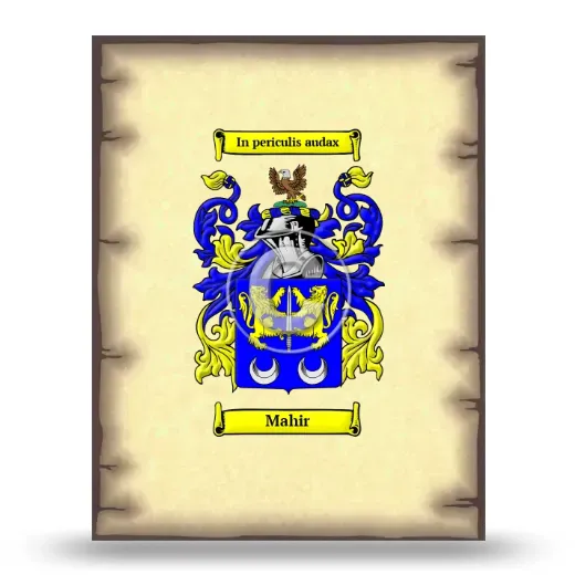Mahir Coat of Arms Print