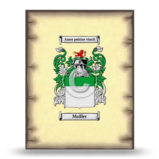 Mailler Coat of Arms Print